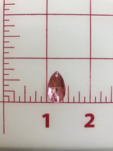 Rhinestones - 10x18mm Czech "Bright-Cut" Light Rose Pear-Shape Sew-On